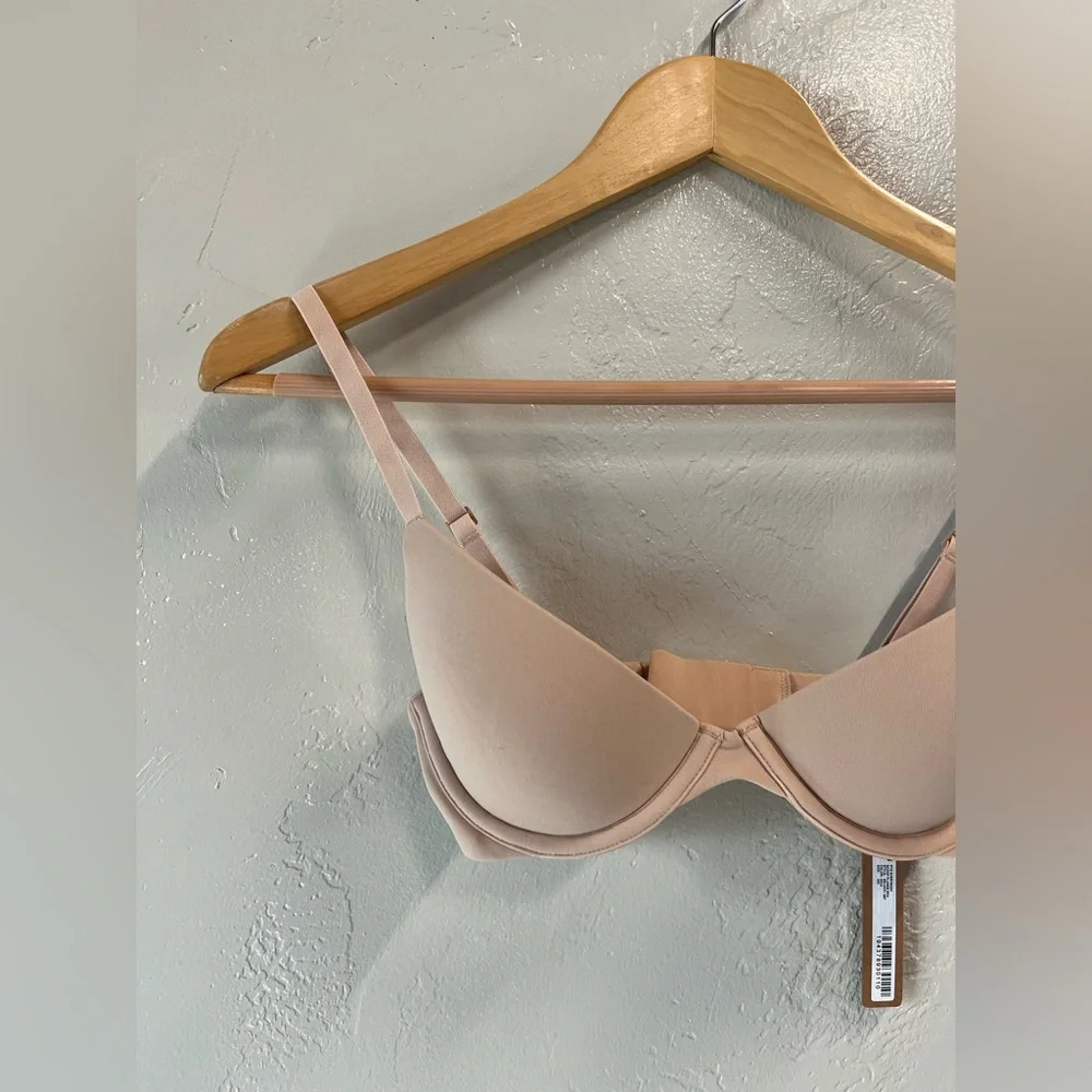 SKIMS Fits Everybody Scoop Plunge Bra 30C NWT Mica Color - Picture 2 of 10